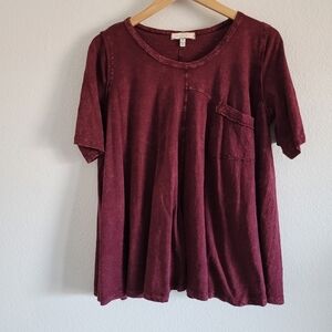 Eri + Ali oversized burnout crewneck top